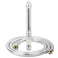 Shower Enema Hose and Nozzle System W/ 5ft Handheld Shower Hose for Douche Colonic Cleanse Kit