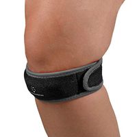 Wolf Therapeutics Knee Strap for Patellar Tendon Support – Pain Relief Band for Jumper’s Knee, Basketball, Running, Tendonitis, Patellofemoral, Chondromalacia Patellae - Adjustable Neoprene Brace