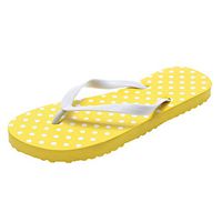 Emimarol Women Beach Summer Casual Flip Flop Sandals Rubber Flip Flops Thong Sandal Beach Slipper Yellow