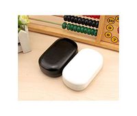 Cute Pink Companion Box Leather Box Contact Lens case Lenses Container,White