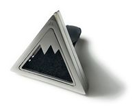Modern Car Diffuser Vent Clip (Mountain). Air Freshener Diffuser uses Aromatherapy Essential oils to Improve Air Quality, Motion Sickness & Promote Calm Driving. Triangle, Mountain, Stainless Steel