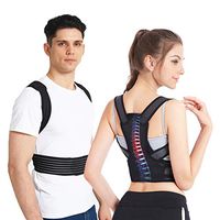 Slimerence Posture Corrector, Scoliosis Humpback Correction Belt, Adjustable Comfort Invisible Belt, Back Humpback Kyphosis, for Man Woman Adult Students Children Black L(30-34")