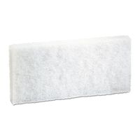 Boardwalk 401 Light-Duty White Pad, 4 X 10