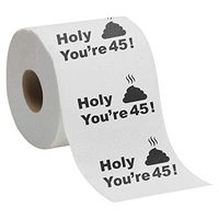 45th Birthday Gift Present Toilet Paper - Happy Forty Fifth 45 Prank Funny Novelty Gag Joke Gift - Holy Crap