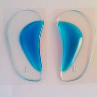 Orthopedic Gel Arch Support Insoles -Flat Feet Support Gel Soft Pads Silicone Shoe Adhesive Inserts