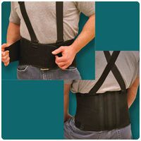 Heavy Duty & Industrial Mesh Back Supports - Model 5000, S, Hip orWaist: 32" - 36"