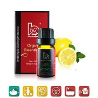 Lemon 10ml - Bonnie House Essential Oils – 100% Organic ACO and USDA Certified Organic, Therapeutic Grade and Aromatherapy Use for Massage, Diffuser, Air Humidifier, Gift Set and Kit