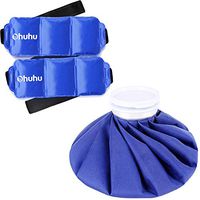 Ohuhu 14.5''x 5.5'' Gel Pack (2Pack) + 9" Ice Bag