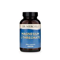 Dr. Mercola, Magnesium L-Threonate, 2,000 mg Per Serving, 30 Servings (90 Capsules), Supports Bone Health, Non GMO, Soy Free, Gluten Free