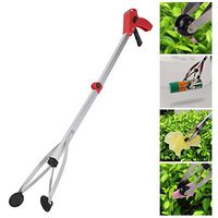 SADDPA Household Garbage Picker Folding Trash Grabber for Garden Leaves Waste Pick Up (Color : Red)