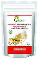 Grenera Organic Ashwagandha Powder 1 lb (16 Ounce)- USDA Organic, Vegan, Kosher Cetified