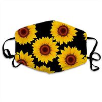 Sunflower PatternDust Mouth Adjustable Windproof Ear Loops Breathable Reusable Face for Kids Teens Men Women
