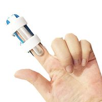 Glumlly Finger Splint with Soft Sponge Lining, Medical Finger Splint for Breathability, Finger Extension Splint for Durability, for Fixing Sprains with Painful Tendonitis,M