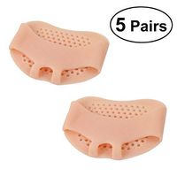 Artibetter 5Pairs Metatarsal Foot Pads mortons Neuroma Callus Metatarsal Foot Pain Relief Bunion Forefoot Cushioning (Pink)