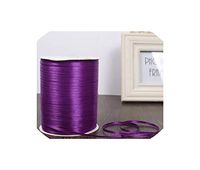 3mm Silk Satin Ribbons Christmas Halloween Baby Shower Birthday Party Wedding Gift Wrapping White Blue Pink Green Purple Ribbons,Dark Purple