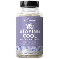 Staying Cool Hot Flashes & Menopause Natural Relief – Hormonal Weight Support, Night Sweats, Disturbed Sleep, Mood Swings – Vitex Chaste Tree & Black Cohosh Pills – 60 Vegetarian Soft Capsules