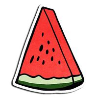 Watermelon Sticker Fruit Stickers Waterbottle Sticker Tumblr Stickers Laptop Stickers Vinyl Stickers