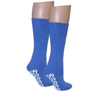 Diabetic Slipper Socks (3 Pairs, 3 Colors) (3 Pairs Royal Blue)