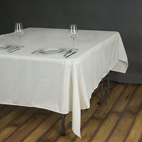 Tableclothsfactory Ivory 70" Square Tablecloth