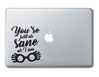 Luna Lovegood Quote Harry Potter Printed Clear Vinyl Decal Sticker Compatible with Apple MacBook Pro Air 11" 12" 13" 15" All Years Laptop Trackpad Keyboard (15" Macbook (All Models))