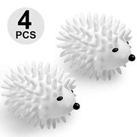 4 Pieces Hedgehog Reusable Dryer Balls Hedgehog Skirt Sweater Washing Ball Soft Laundry Dryer Balls Washing Machine Drying Fabric Softener Alternative