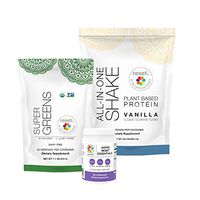 Reset360 Younger Kit Including Super Greens Superfood Diet Protein Powder, Aging Rest Essentials, Vanilla Protein Powder All-in-One Meal Replacement Shake
