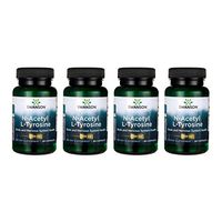 Swanson N-Acetyl L-Tyrosine 350 mg 60 Caps 4 Pack