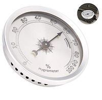Redxiao Cigar Hygrometer, Mini Round Durable Personalized Accurate Professional for Cigar Humidor Case Accessory