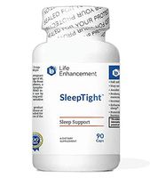 Life Enhancement SleepTight | Fall Asleep Faster and Stay Asleep Longer, Improve Memory Recall and Learning, and Wake Refreshed | 467 mcg Melatonin, Rhodiola, 5-HTP, Choline, and More | 30 Servings