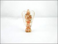 Lovely Jet Sunstone Orgone Angel 2" Crystal Gemstones Copper Metal Mix Rare Healing Positive Energy Free Booklet Crystal Therapy