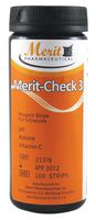 Merit-Check 3, Reagent Strips for Urinalysis: Vitamin C, pH and Ketone