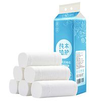 Kanzd Toilet Paper Rolls, 10/12 Rolls 4Ply Ultra Gentle Bath Tissue Family Roll Paper Ultra-Soft Standard Rolls Tissue Paper Kitchen Paper Towels (12 Rolls)