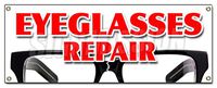 Eyeglass Repair Banner Sign Optometrist Eye exam dr Doctor Examination