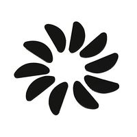 HEALLILY 10pcs Eyeglasses Nose Pads Adhesive Silicone Nose Pads Non-Slip Nosepads for Glasses Eyeglasses Sunglasses (Black)