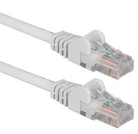 QVS CC715-100WH 100 ft. CAT6 Gigabit Flexible Molded White Patch Cord