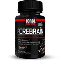 Forebrain Cognitive Performance Nootropic With Cognigrape & Thinkamine – Improve Memory, Focus, Clarity, Mental Energy, Force Factor, 15ct