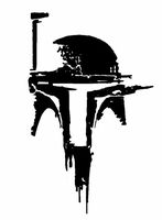 Star Wars Boba Fett Helmet V2, White, 22 Inch, Die Cut Vinyl Decal, For Windows, Cars, Trucks, Toolbox, Laptops, Macbook-virtually Any Hard Smooth Surface
