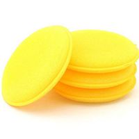 ORYOUGO 12 Pieces Waxing Polish Wax Foam Round Shaped Sponge Applicator Pads for Clean Car Vehicle Auto Glass