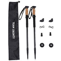 YOMXL Pair 2 Outdoor Travel Telescopic Trekking Pole Set Adjustable Shock Absorption