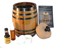 Cigar Barrel Humidor Kit With Flavored Alcohol Essence To Flavor Your Cigars At Home