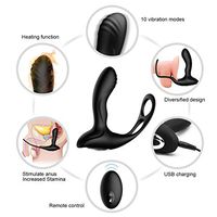 Auto Heating Telescopic Male Mästerbrators Toy 360 Degree Sexegg Wireless Remote Control Pröstátá Vïb-râtor for Men Ànal Anus Toys for Women/Men Back Foot Neck Leg