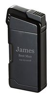 Personalized Visol Epirus Soft Flame Pipe Lighter with Free Laser Engraving (Black)