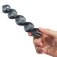 Mini Small Natural Ultra-Smooth Double Ended Sided Crystal Skin Friendly Clear Glass Stick for Women Men Female Beginners HSTR039