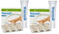 Varesil Pack for varicose vein care (2 boxes of pills, 60 tablets per box and 2 cream, 75ml per pack)