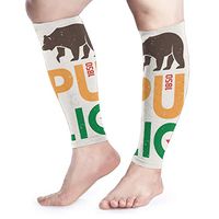 Calf Leg Compression Sleeve for Women California Republic Grizzlys Pregnancy Circulation Arm UV Protection Cover