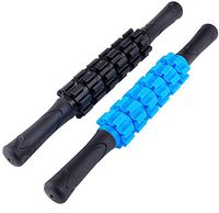 Muscle Roller Stick 2 Pack, Body Massage Rollers Tool 14.5" for Athletes, Relieving Back Leg Sore Muscle Massager for Reducing Soreness, Losing Tightness, and Soothing Cramps