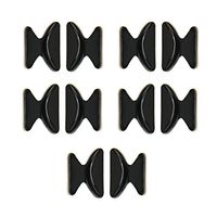NUOLUX Nose Pads 5 Pairs 1.8MM Non-slip Silicone Nose Cushions for Eyeglasses (Black)