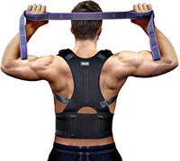 Vitoki Posture Corrector for Men Women Come with Back Training Strap Adjustable Back Brace kyphosis Brace X-Large