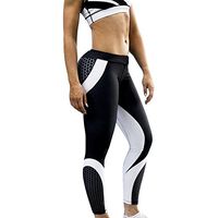 Kirbyates Yoga Pants Women's 3D Print Gym Leggings Sports Training Cropped Pants Active Pants Sweatpants Black
