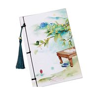 Vintage Chinese Style Notepad Stationery Notebook Journals Diary with Tassel, 11